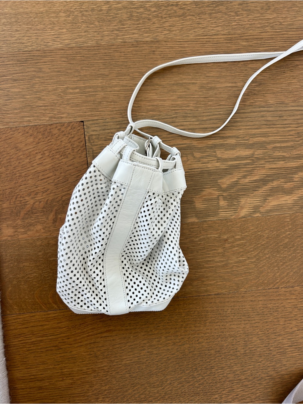 Celine Perforated Mini Bucket Bag - Picture 3 of 6